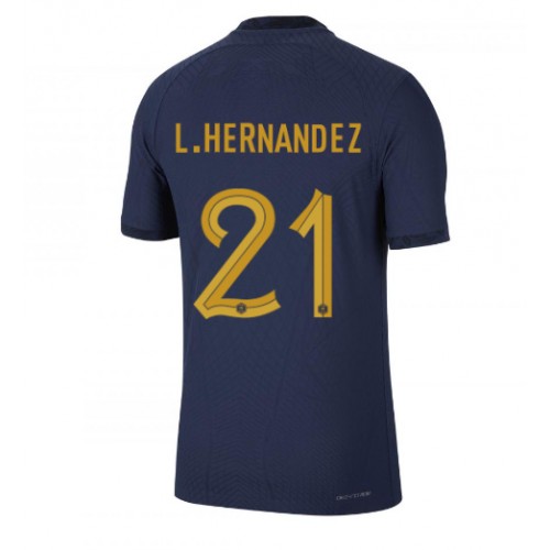 Moški Nogometni dresi Francija Lucas Hernandez #21 Domači SP 2022 Kratek Rokav